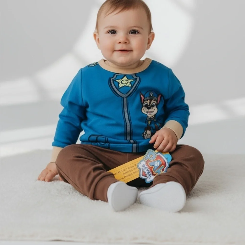 Paw Patrol Kids Pajama Set - Blue and Tan. New with tags.